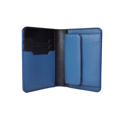 Portefeuille compact TIKIA avec porte-monnaie en Taurillon