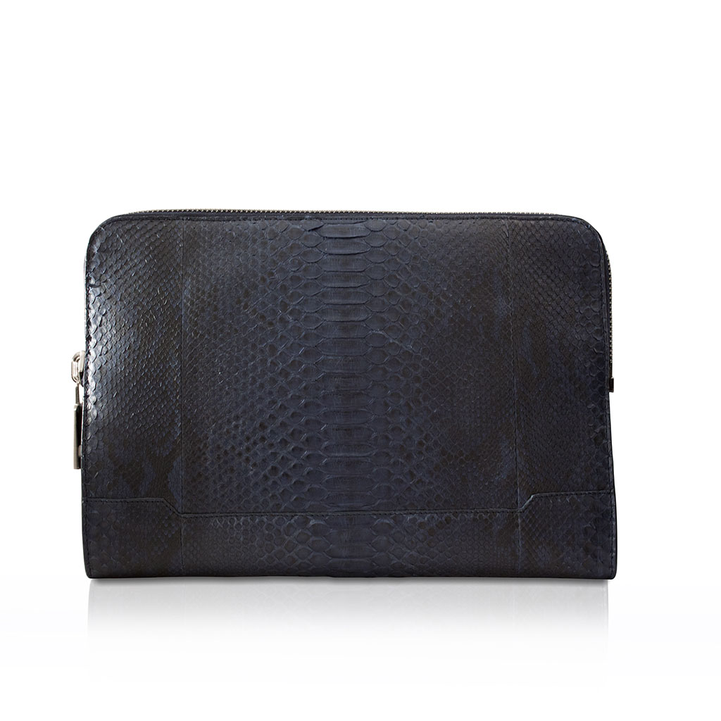 #05-porte-documents-python-bleu porte documents taurillon bleu
