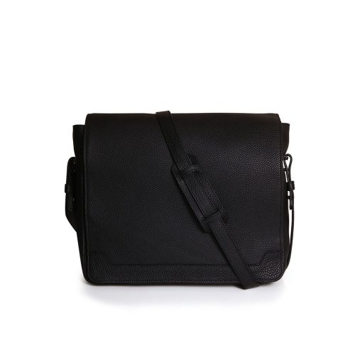 Sac Messenger en Taurillon Noir