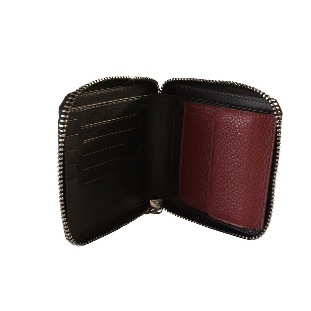 #1003-BTZ-pauillac-2 Portefeuille zippé btz taurillon pauillac