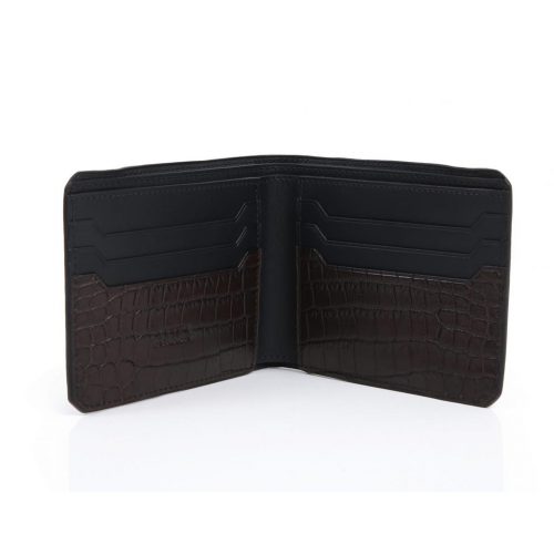 Wallet with 6 credit cards in Crocodile Niloticus