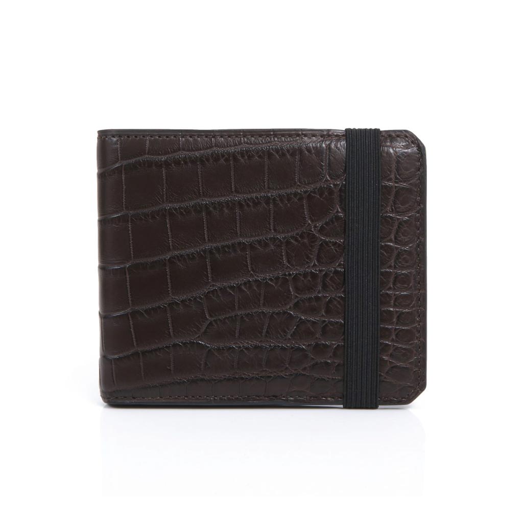 #1004-wallet-6cc-alligator-marron Portefeuille 6cc alligator marron