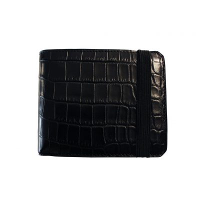 Portefeuille 6cc alligator noir