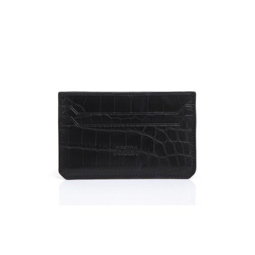 Flat Card Holder in Alligator