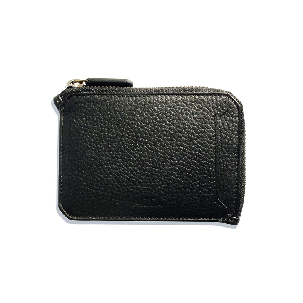 #1024-Coins-card-holder-noir-2 portefeuille zippé taurillon noir