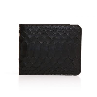 Portefeuille 4cc et monnaie python noir