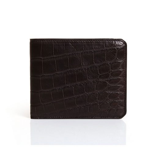 Wallet with 8 credit cards in Alligator