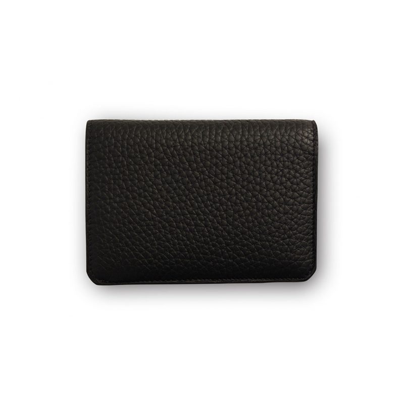 portefeuille compact taurillon noir