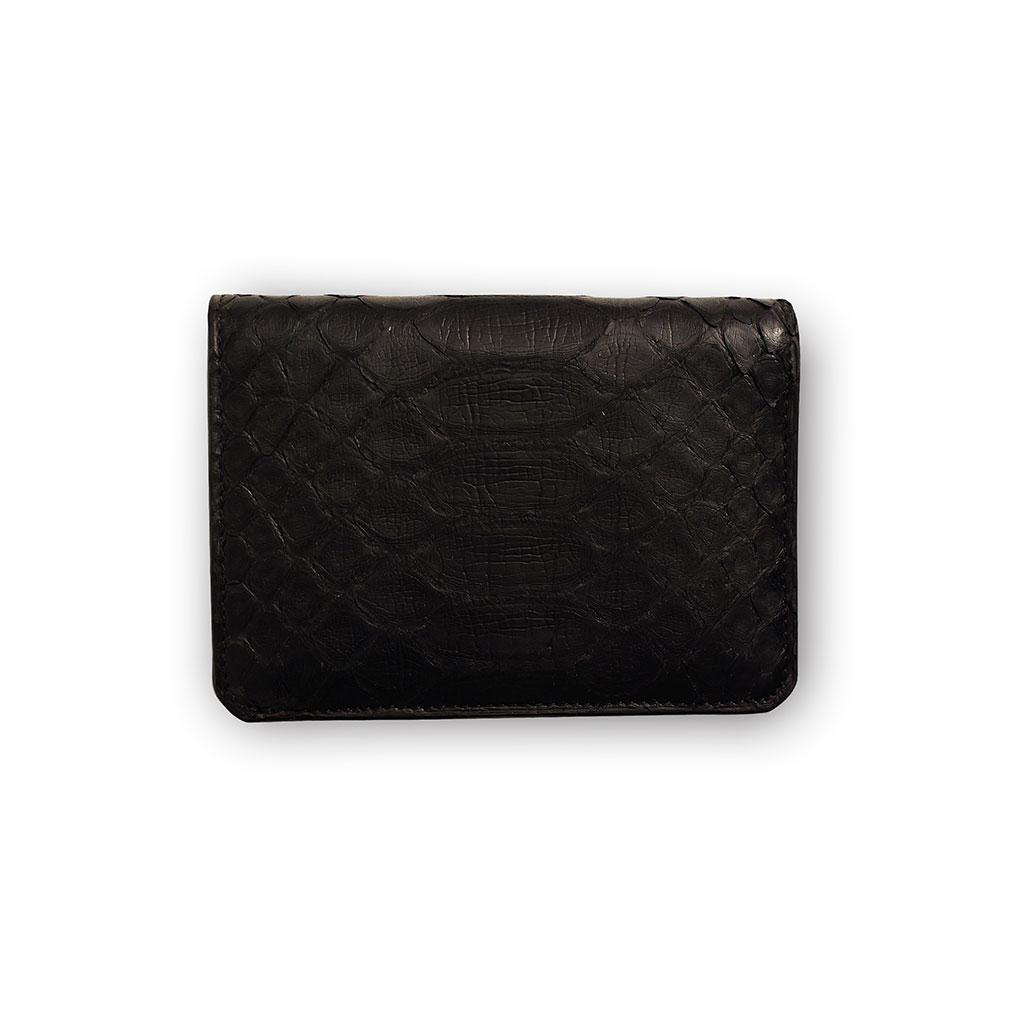 #1027-portefeuille-compact-python-noir portefeuille compact python noir