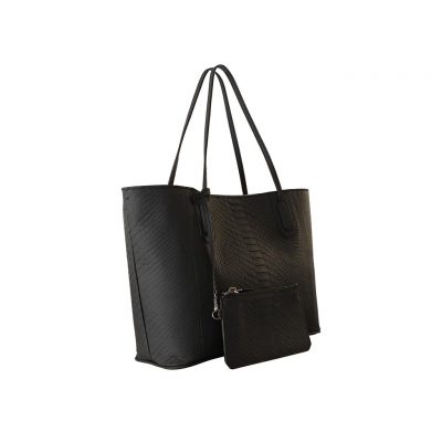 sac cabas python noir