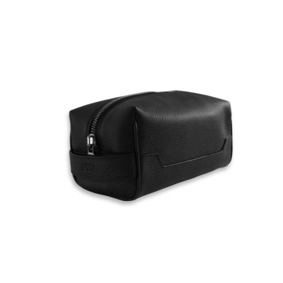 trousse de toilette taurillon noir