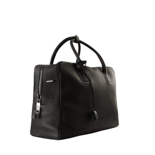 Sac 24H Donibane en Taurillon Noir