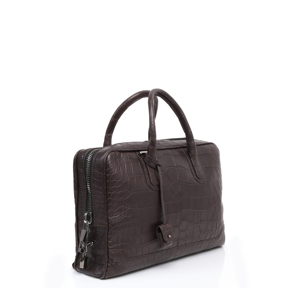 #10-slim-briefcase-alligator-marron-cote Slim briefcase alligator marron