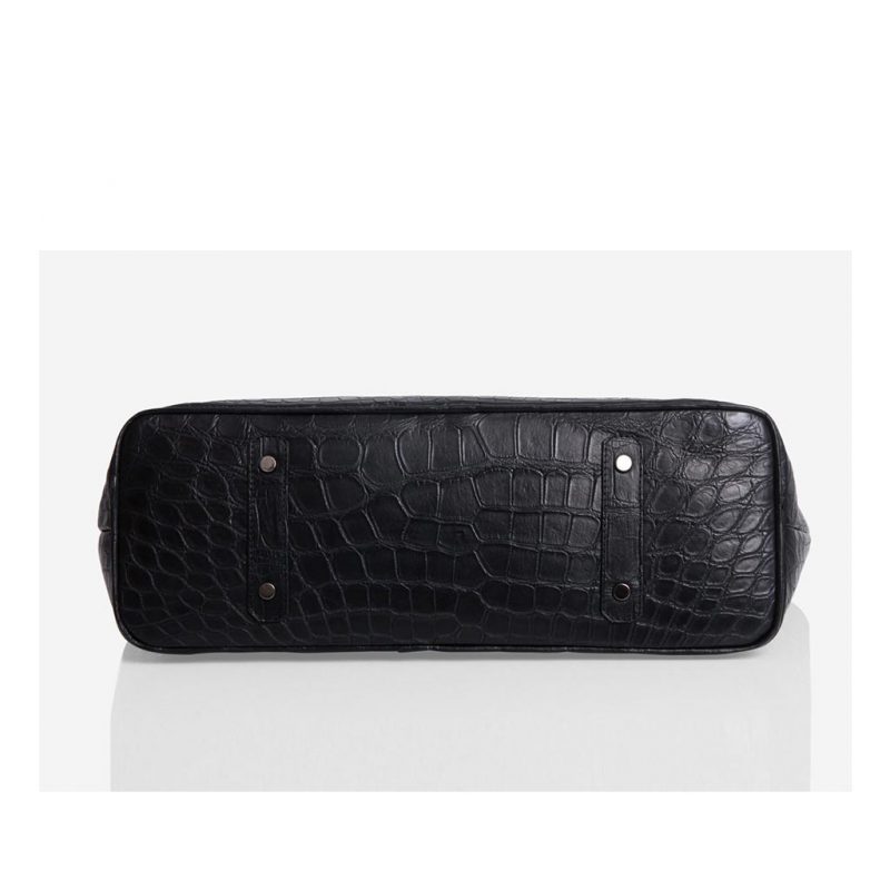 sac cabas alligator noir