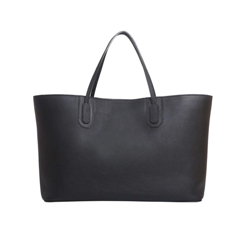 sac cabas taurillon noir