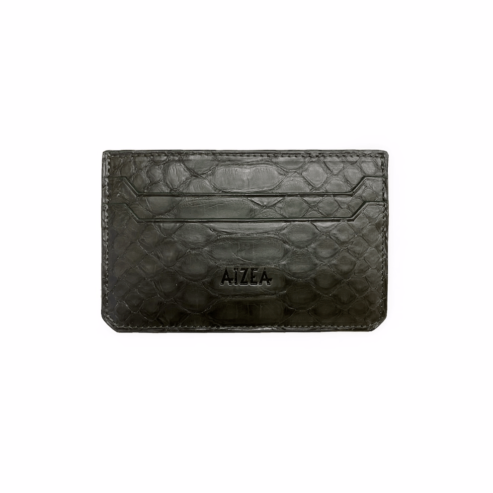 1007 Python Kaki porte cartes