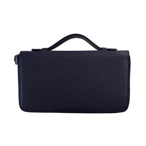 Double Zippy Wallet Kutxa in Taurillon