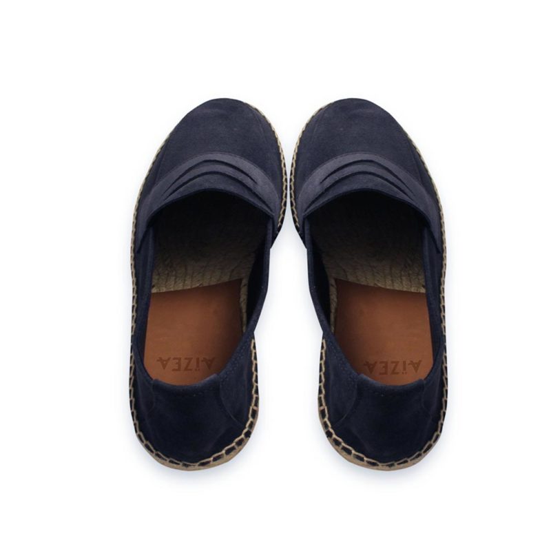 espadrilles biarritz suede marine