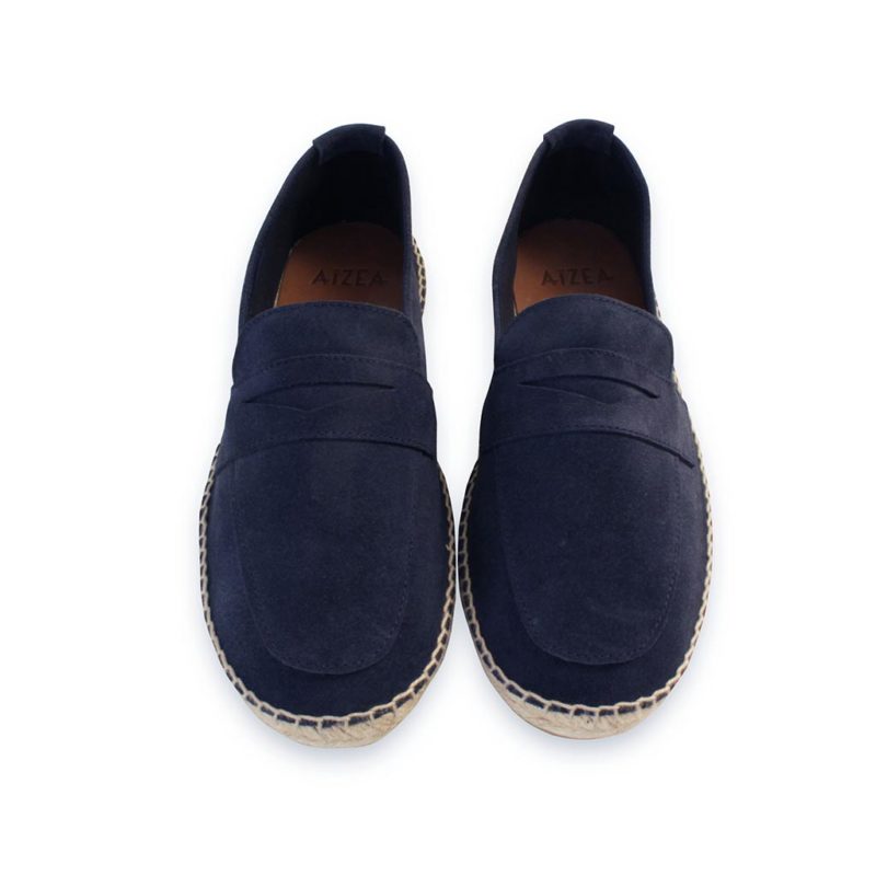 espadrilles biarritz suede marine