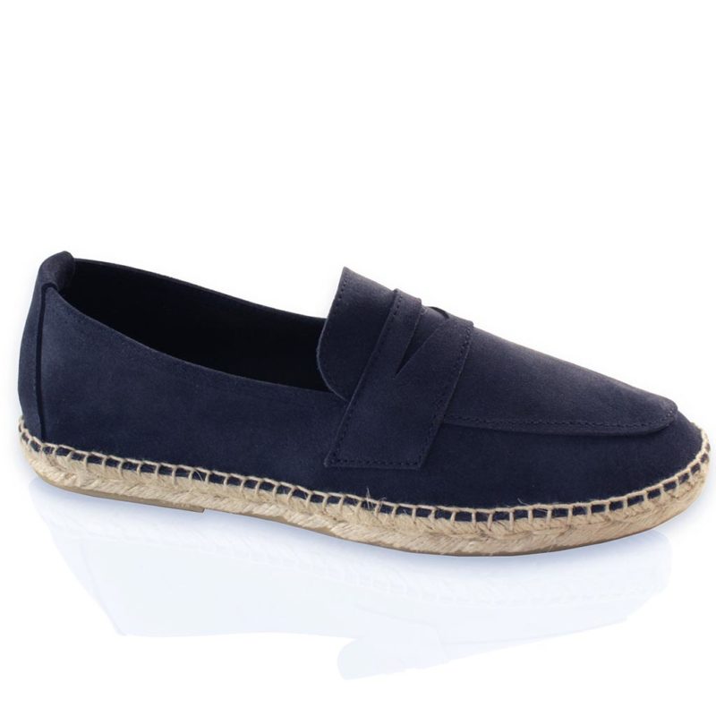 espadrilles biarritz suede marine