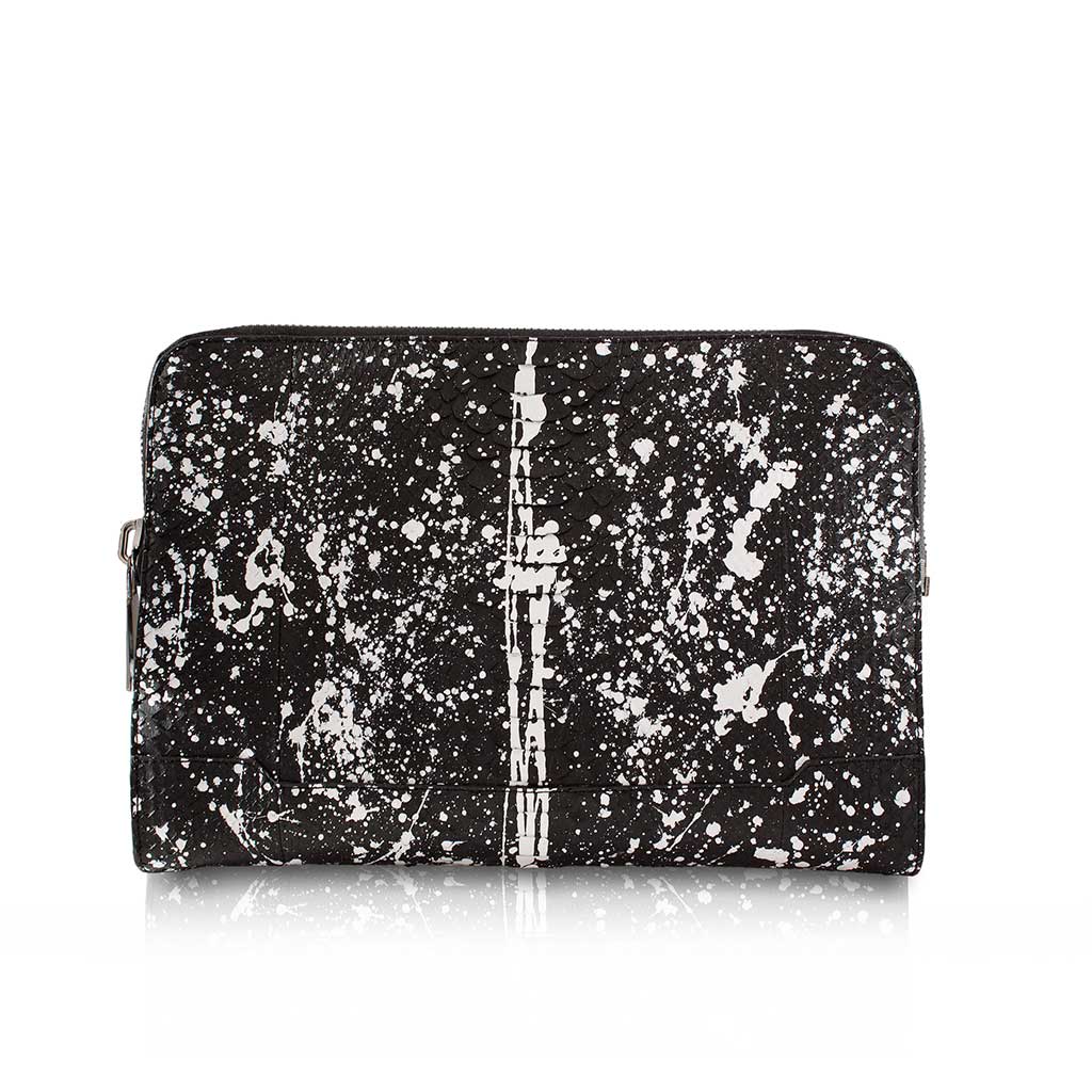 #05---PORTE-DOCUMENTS-POLLOCK-3 porte documents python pollock noir et blanc