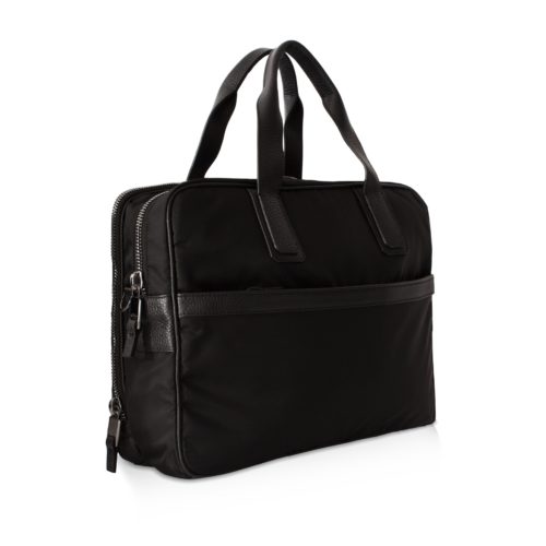 Double Briefcase – Nylon & Taurillon