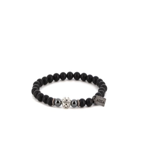 Bracelet élastique en Onyx mat 8mm