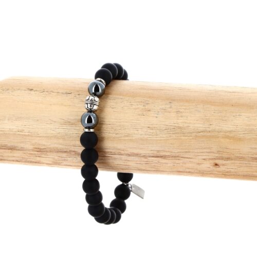 Matt Onyx elastic bracelet 8mm